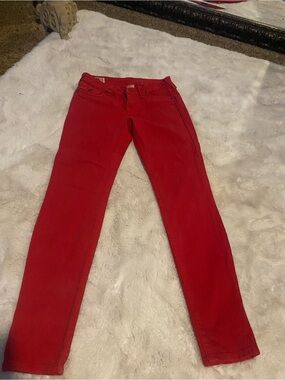 True Religion Women’s Red Skinny Jeans